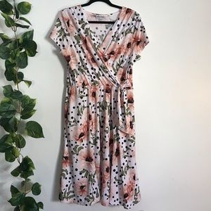 Faux Wrap Dress